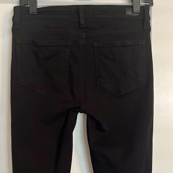 Paige Verdugo Crop Vader Destructed Jeans Black - Picture 5 of 6